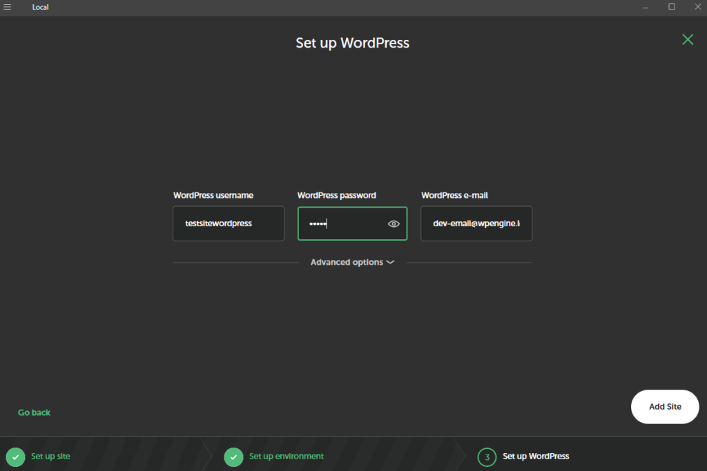 Configuration WordPress