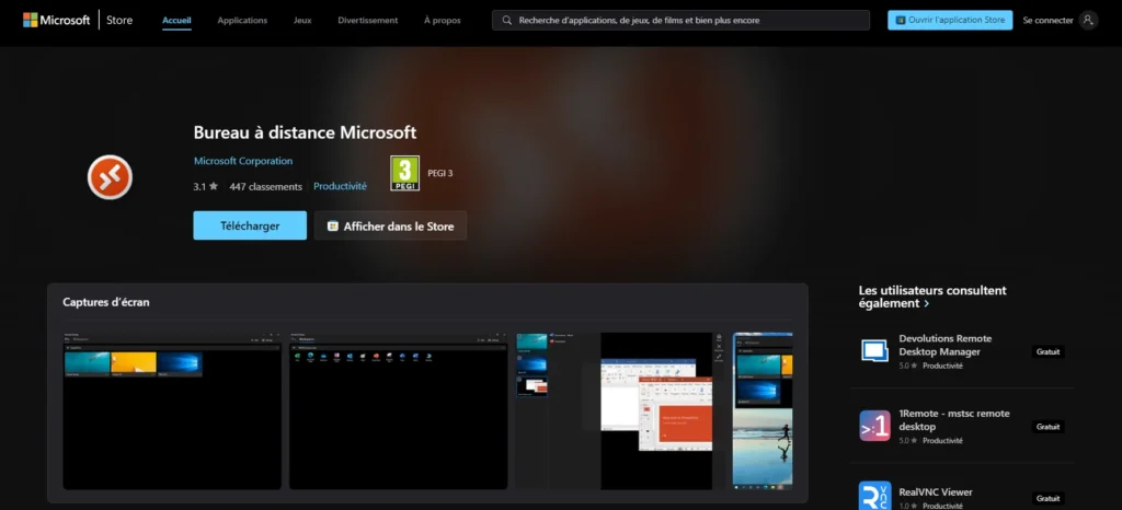 Bureau à distance Microsoft