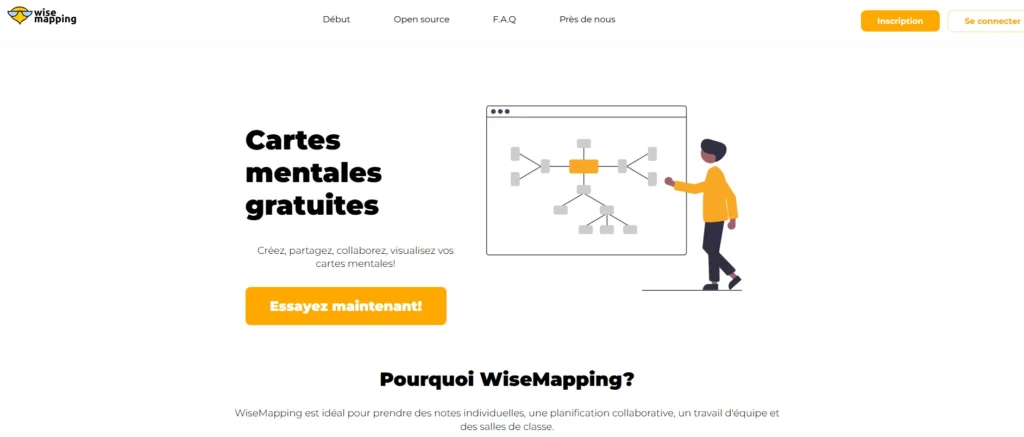 Wise Mapping miniature logiciel mindmap