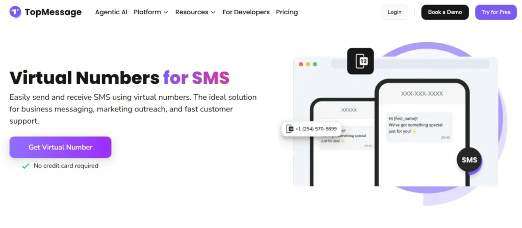 Numéro virtuel SMS pour recevoir des codes de vérification et gérer la communication professionnelle