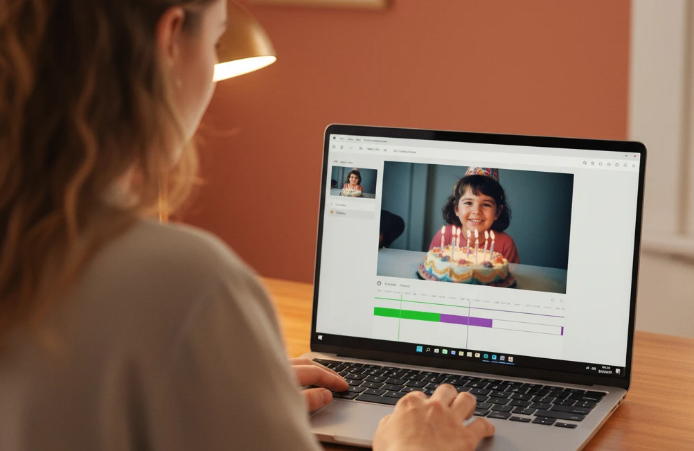 Convertisseur VHS en numérique branché sur un ordinateur